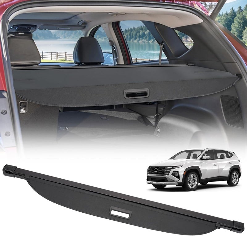 BIGACOVER Cargo Cover for Hyundai Tucson Hybrid 2022 2023-2025 Retractable Rear Trunk Security Cover Shield Shade Accessories No Drilling Required (Not for Other Hyundai Models) - Image 1